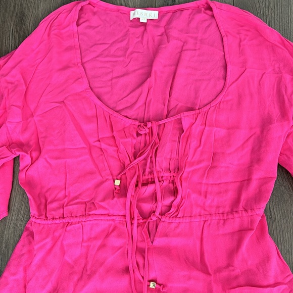 MESHKI HOT PINK JUMPSUIT/ROMPER WORN ONCE GREAT CONDITION! Size XS - Picture 4 of 5